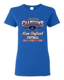 Ladies New World Champion 5-Time New England Football Sports DT T-Shirt Tee