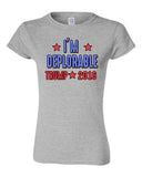 Junior I'm Deplorable Trump 2016 President Republican Political DT T-Shirt Tee