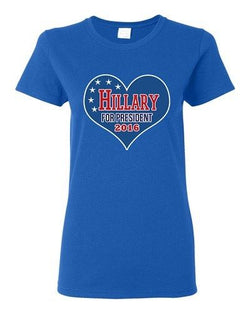 Ladies Hillary for President 2016 Love Vote Election Campaign DT T-Shirt Tee